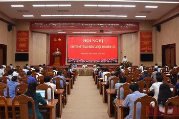 Hội nghị chuyên đề về bảo hiểm xã hội, bảo hiểm y tế ở Kiên Giang, ngày 15/6. 