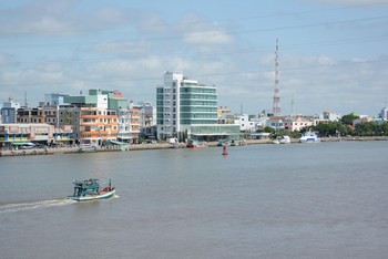 Một góc thành phố Hà Tiên, tỉnh Kiên Giang. 