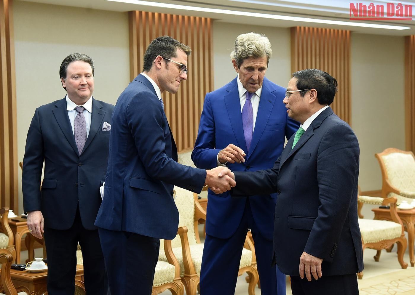 [Ảnh] Thủ tướng Phạm Minh Chính tiếp ông John Kerry, Đặc phái viên của Tổng thống Mỹ về biến đổi khí hậu ảnh 2