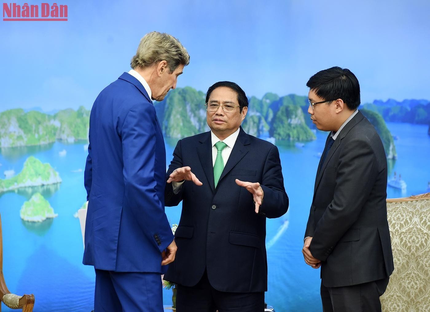 [Ảnh] Thủ tướng Phạm Minh Chính tiếp ông John Kerry, Đặc phái viên của Tổng thống Mỹ về biến đổi khí hậu ảnh 9