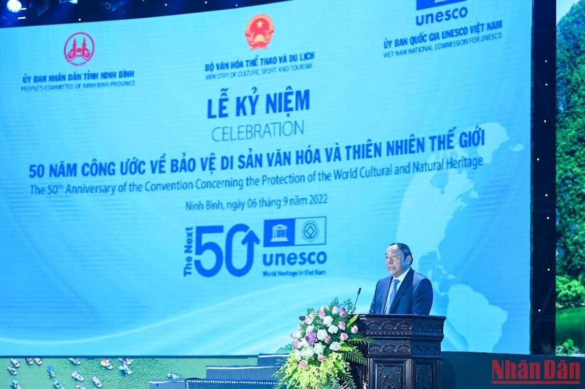 [Ảnh] Chủ tịch Quốc hội dự Lễ kỷ niệm 50 năm Công ước về bảo vệ di sản văn hóa và thiên nhiên thế giới ảnh 6