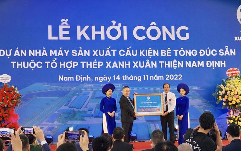 Khởi công Dự án Nhà máy sản xuất cấu kiện bê-tông 900 tỷ đồng ở Nam Định ảnh 1