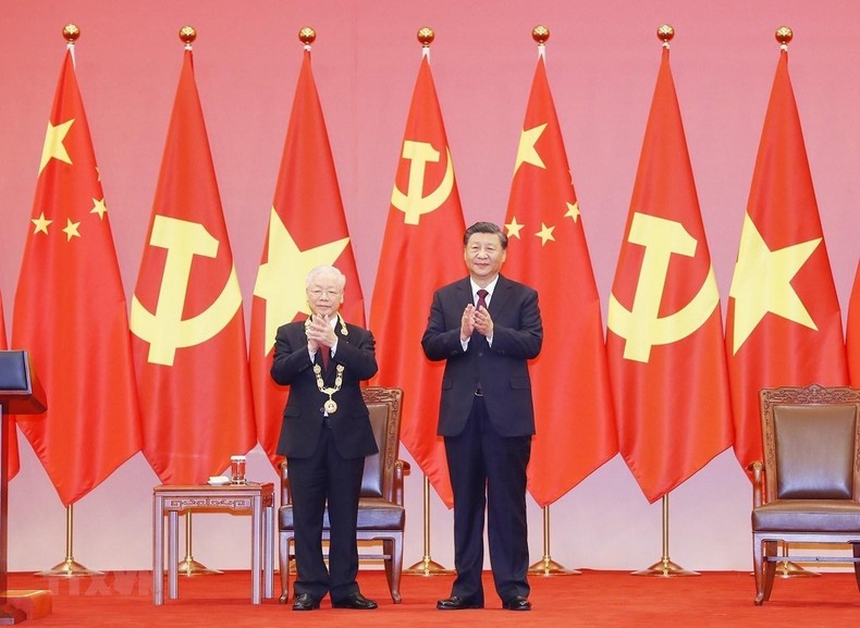 Lễ trao tặng Tổng Bí thư Nguyễn Phú Trọng Huân chương Hữu nghị nước Cộng hòa nhân dân Trung Hoa ảnh 1