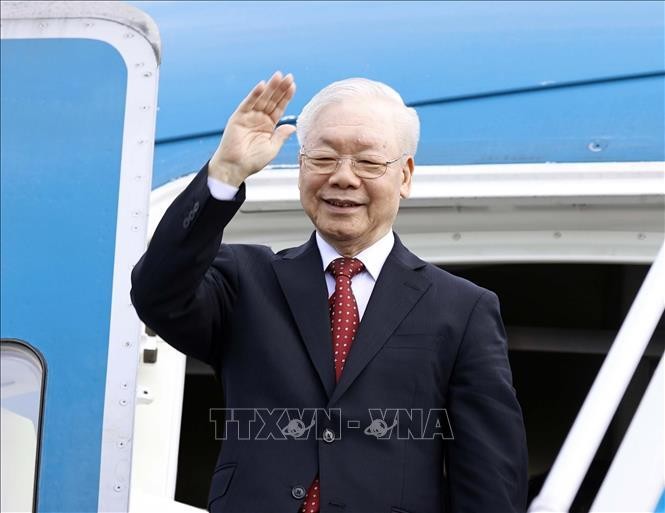 Tổng Bí thư Nguyễn Phú Trọng lên đường thăm chính thức nước Cộng hòa nhân dân Trung Hoa ảnh 1