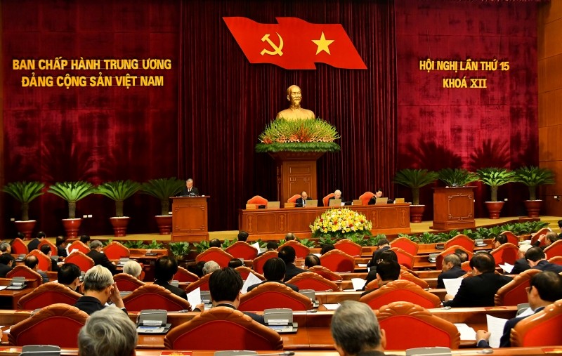 Quang cảnh Hội nghị lần thứ 15 Ban Chấp hành Trung ương Đảng Cộng sản Việt Nam khóa XII.