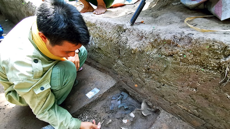 Những dấu tích cư trú của người Việt cổ được tìm thấy ở Vườn Chuối. 