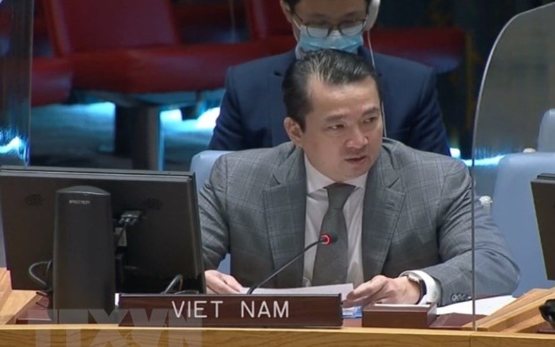 Đại sứ Phạm Hải Anh, Phó Trưởng Phái đoàn Việt Nam tại Liên hợp quốc. (Ảnh: TTXVN)