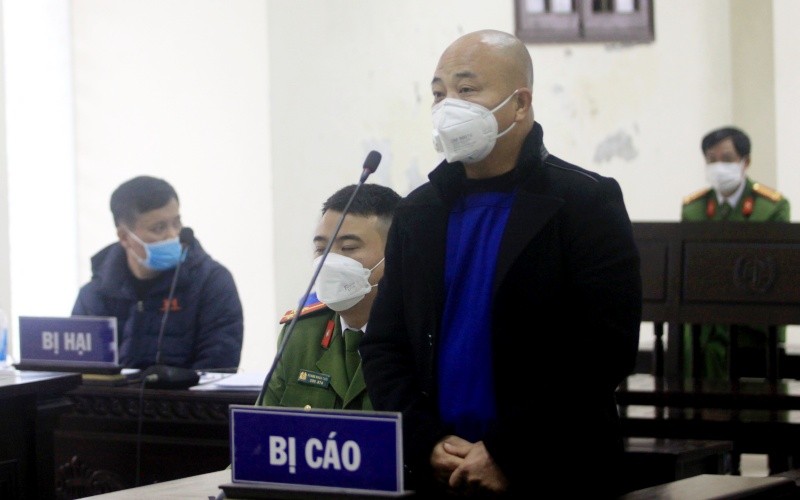 Nguyễn Xuân Đường, tức Đường “Nhuệ” tại phiên tòa.