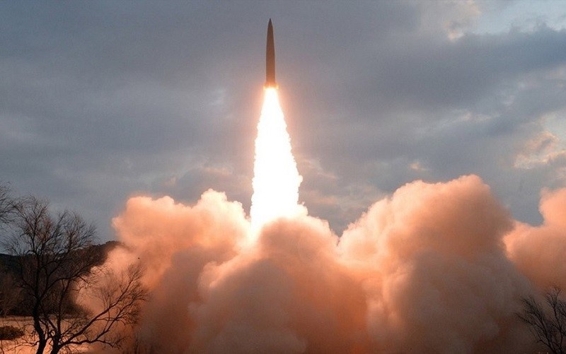Hình ảnh 1 tên lửa của Triều Tiên. (Ảnh: Yonhap)