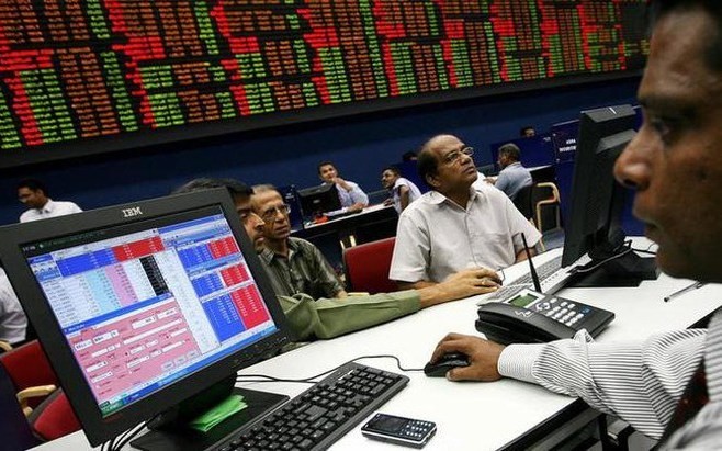 Chỉ số S&P của Sri Lanka đã giảm 7% ngay trong phút đầu mở giao dịch. (Ảnh: BNEWS/TTXVN phát)