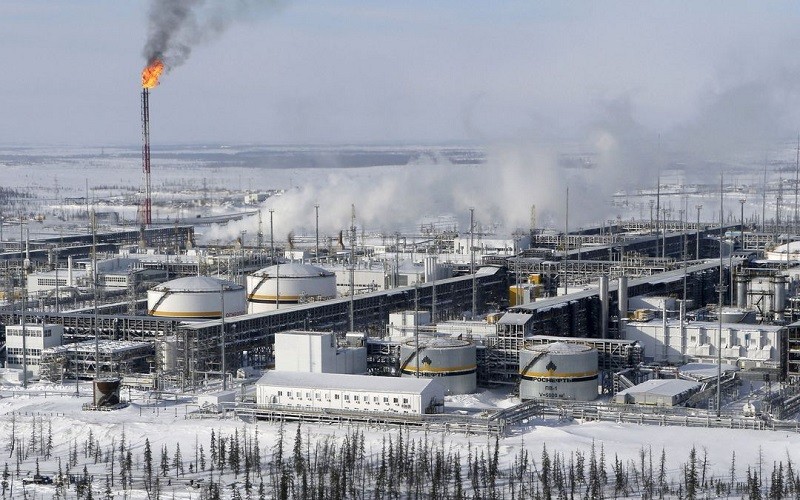 Một cơ sở xử lý dầu tại mỏ dầu Vankorskoye ở phía bắc Krasnoyarsk, Nga. (Ảnh: Reuters)