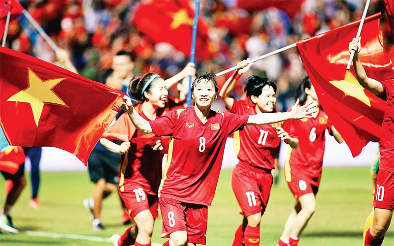 Tuyển nữ Việt Nam vô địch SEA Games lần thứ 3 liên tiếp. 
