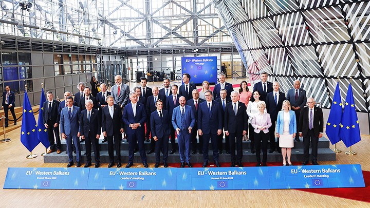 Nhà lãnh đạo EU tham dự Hội nghị cấp cao tại Bỉ. Ảnh: REUTERS