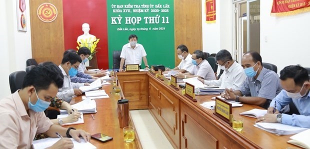 Một phiên họp của Ủy ban Kiểm tra Tỉnh ủy Đắk Lắk. (Ảnh minh họa: baodaklak.vn)