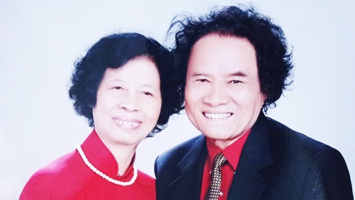 Vợ chồng nhà báo Trần Thanh Phương.