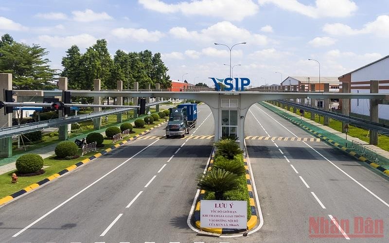 Một góc khu công nghiệp Việt Nam-Singapore 2 (VSIP 2) tại Bình Dương.