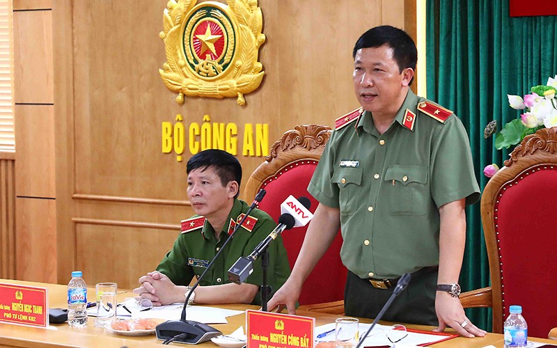 Thiếu tướng Nguyễn Công Bẩy, Phó Cục trưởng Cục Công tác Đảng và công tác chính trị (Bộ Công an) thông tin về các hoạt động sắp diễn ra.