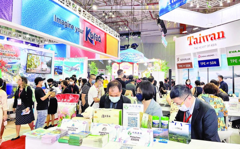 Hội chợ Du lịch quốc tế Thành phố Hồ Chí Minh thu hút sự tham gia của nhiều doanh nghiệp du lịch nước ngoài.