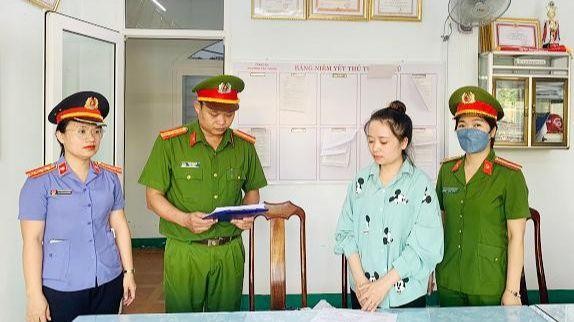 Công bố lệnh bắt tạm giam đối tượng Đặng Thị Trinh Nữ.