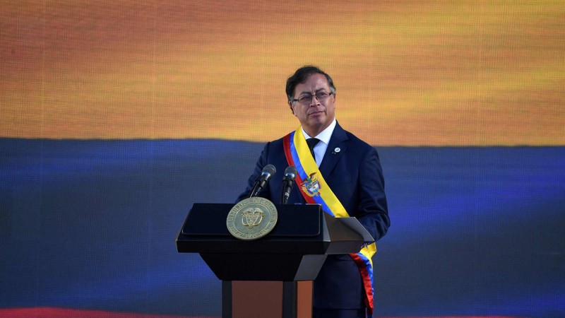 Tổng thống đắc cử Colombia Gustavo Petro nhậm chức. (Ảnh: elpais)