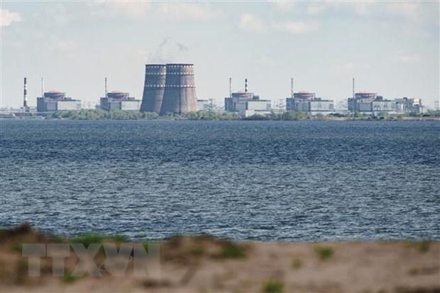 Toàn cảnh nhà máy điện hạt nhân Zaporizhzhia ở Enerhodar, Ukraine, ngày 27/4/2022. (Ảnh: AFP/TTXVN)