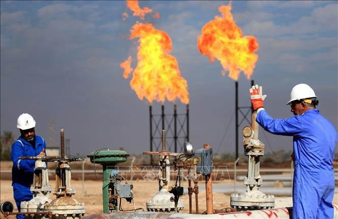 Cơ sở khai thác khí đốt tự nhiên Bin Omar của Công ty dầu khí Basra ở cảng miền nam Iraq. (Ảnh tư liệu: AFP/TTXVN)