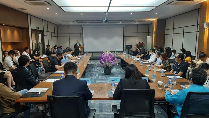 Quang cảnh buổi kết nối giao thương giữa doanh nghiệp Việt Nam và Singapore.