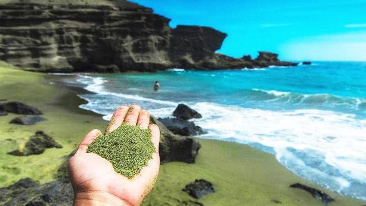 Khoáng vật olivin giúp hút CO2 trong không khí tại các bờ biển. Ảnh: GETTY