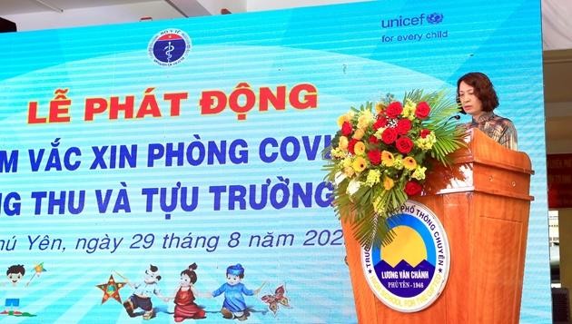 Thứ trưởng Bộ Y tế Nguyễn Thị Liên Hương phát biểu tại phát động. (Ảnh: Bộ Y tế) 