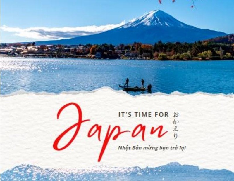 Chiến dịch “Nhật Bản mừng bạn trở lại - Okaeri” là thông điệp thể hiện sự chào đón từ trái tim dành cho du khách từ Việt Nam. 