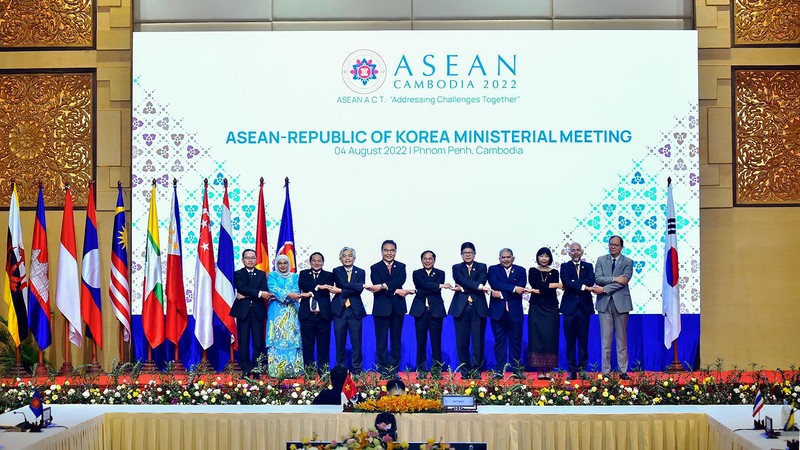 Việt Nam và Campuchia đóng góp tích cực tại Hội nghị Bộ trưởng Ngoại giao ASEAN-Hàn Quốc. (Ảnh Bộ Ngoại giao)