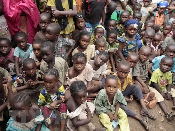 Trẻ em tại một trại tị nạn ở Bangui, Cộng hòa Trung Phi. (Nguồn: AFP/TTXVN)