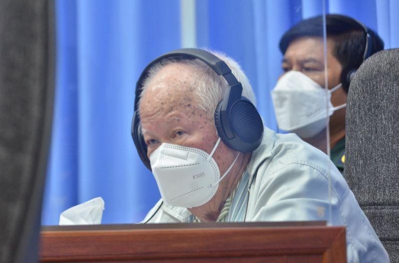 Bị cáo Khieu Samphan tại phiên tòa phúc thẩm.