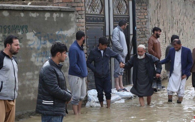 Mưa lớn gây ngập lụt nghiêm trọng tại Afghanistan. (Ảnh IANS)
