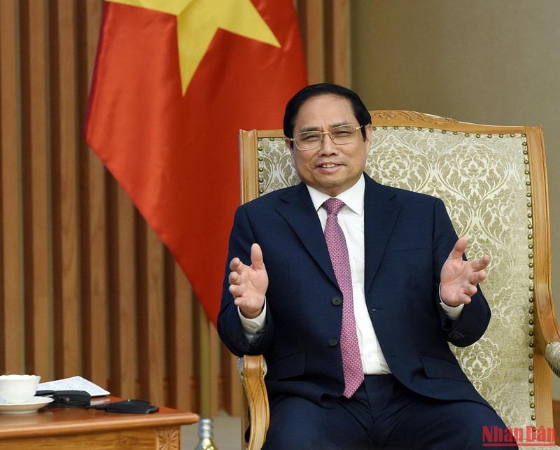 [Ảnh] Thủ tướng Phạm Minh Chính tiếp Chủ tịch Ủy ban Thương mại quốc tế của Nghị viện châu Âu ảnh 3