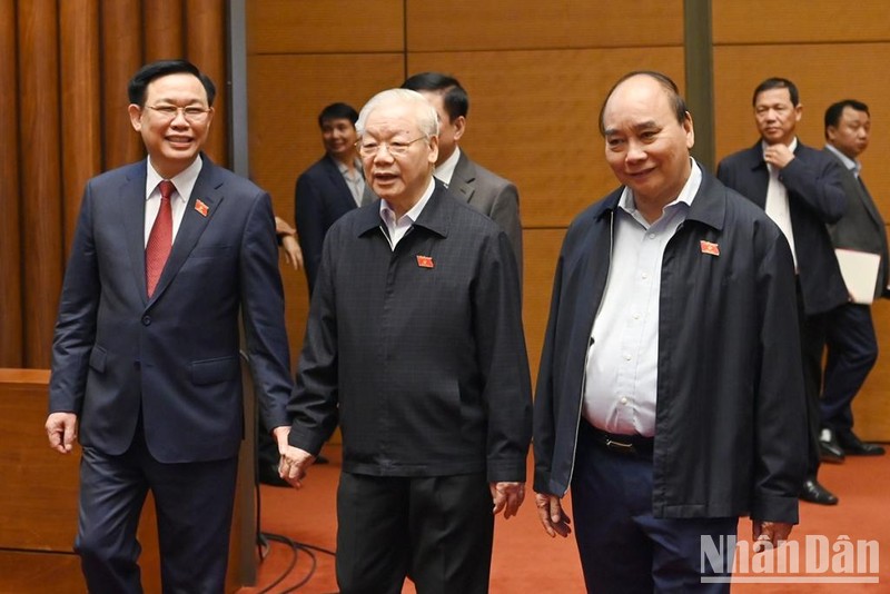 [Ảnh] Tổng Bí thư Nguyễn Phú Trọng dự phiên họp về công tác nhân sự của Quốc hội ảnh 1