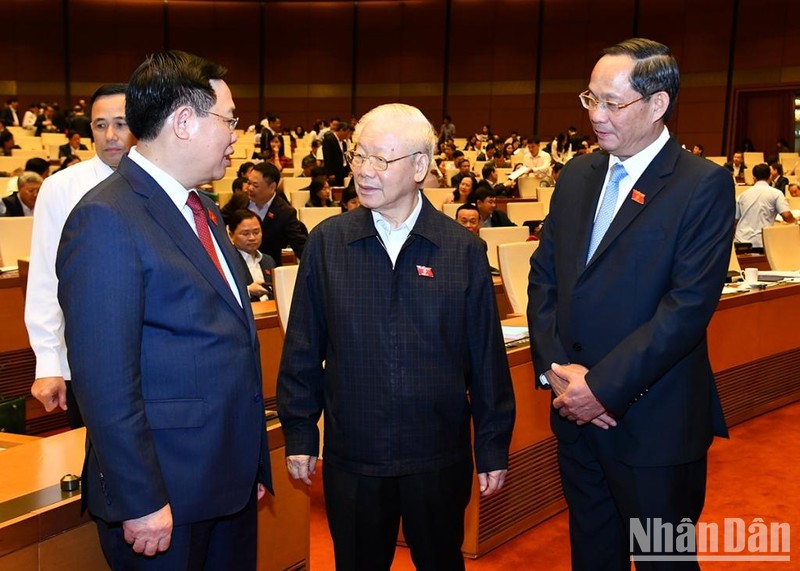 [Ảnh] Tổng Bí thư Nguyễn Phú Trọng dự phiên họp về công tác nhân sự của Quốc hội ảnh 10