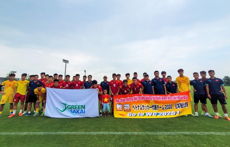 U20 Việt Nam hoàn tất đợt “rèn quân” tại Trung tâm huấn luyện J-Green Sakai, Nhật Bản. (Ảnh: VFF)