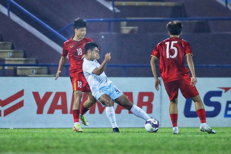 Thắng đậm Đài Loan (Trung Quốc), U17 Việt Nam giành vị trí đầu bảng F ảnh 1