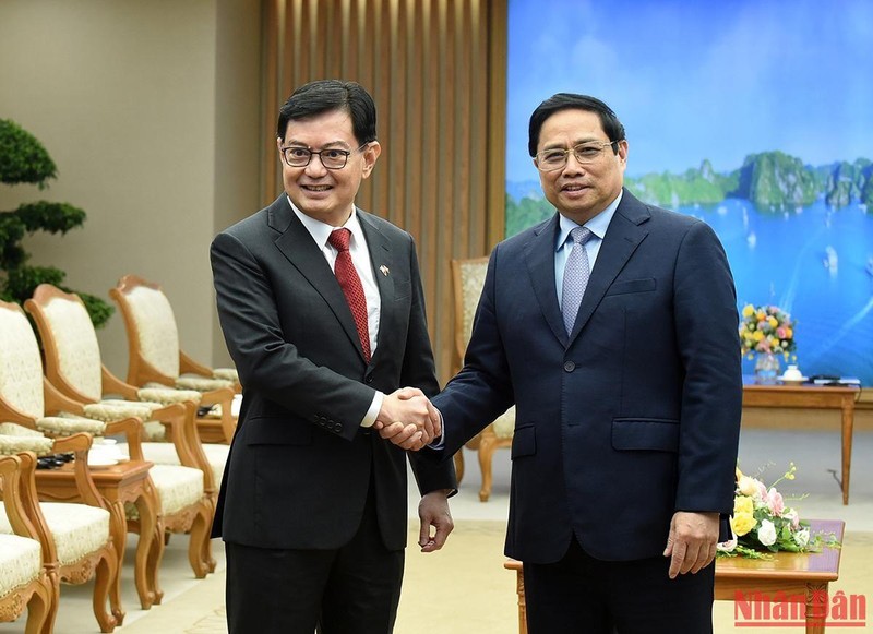 Thủ tướng Phạm Minh Chính tiếp Phó Thủ tướng Singapore Vương Thụy Kiệt ảnh 1
