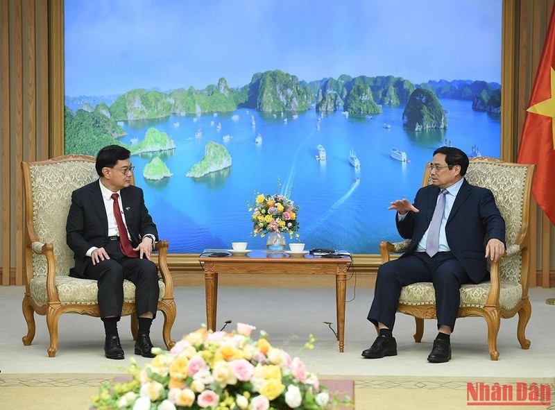Thủ tướng Phạm Minh Chính tiếp Phó Thủ tướng Singapore Vương Thụy Kiệt ảnh 2