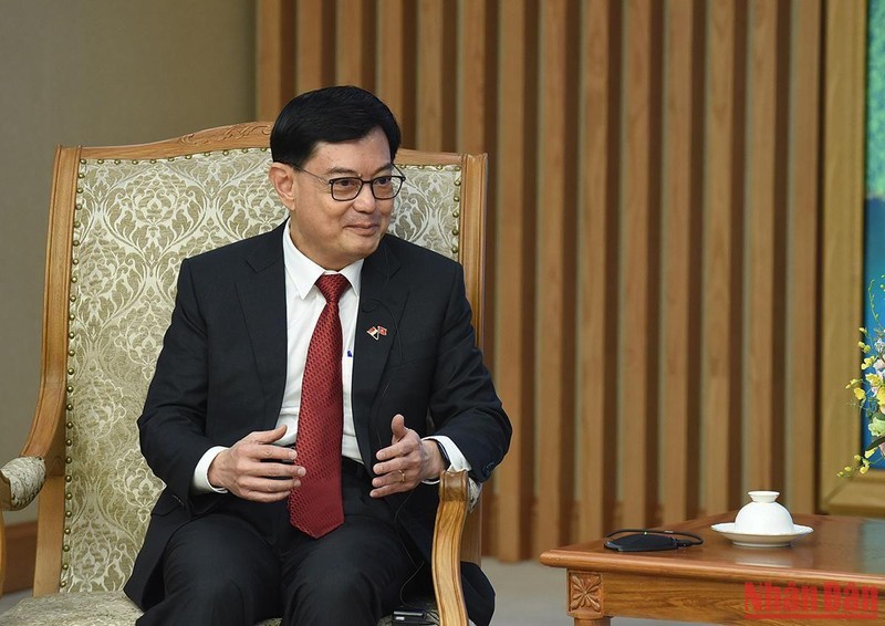 Thủ tướng Phạm Minh Chính tiếp Phó Thủ tướng Singapore Vương Thụy Kiệt ảnh 6