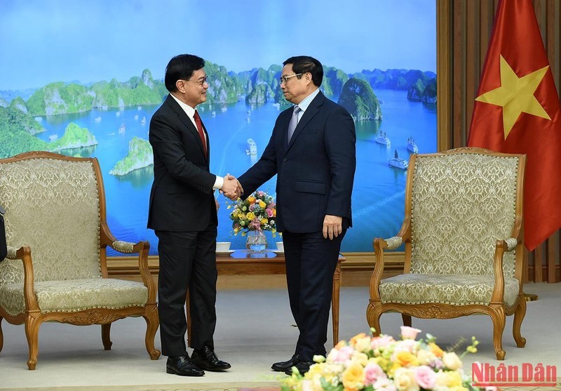Thủ tướng Phạm Minh Chính tiếp Phó Thủ tướng Singapore Vương Thụy Kiệt ảnh 8