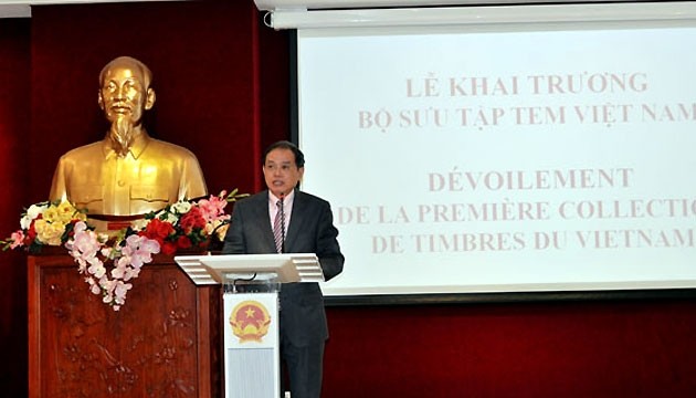 Đại sứ Nguyễn Ngọc Sơn phát biểu tại buổi lễ.