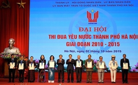TP Hà Nội biểu dương 10 công dân ưu tú trong Phong trào thi đua yêu nước