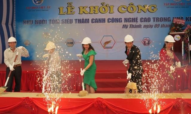 Khởi công khu phức hợp sản xuất nuôi tôm chất lượng cao tại Bình Định