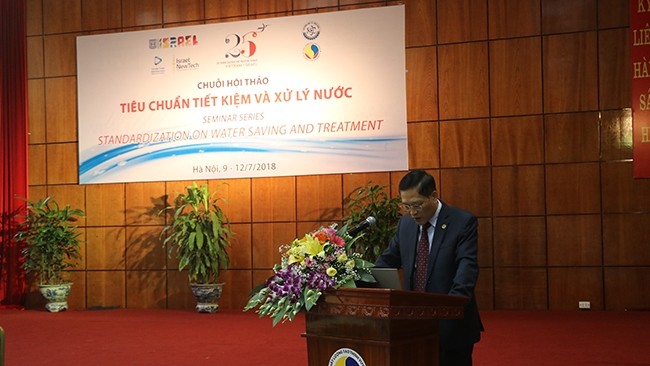 Thứ trưởng Khoa học và Công nghệ Trần Văn Tùng phát biểu tại Hội thảo.
