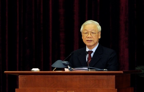Tổng Bí thư, Chủ tịch nước Nguyễn Phú Trọng phát biểu bế mạc Hội nghị lần thứ chín Ban Chấp hành Trung ương Đảng khoá XII