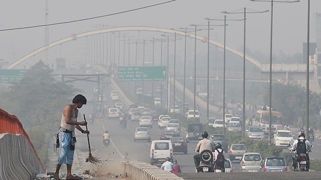 Ô nhiễm không khí nghiêm trọng tại Thủ đô New Delhi của Ấn Độ. Ảnh: CBS NEWS